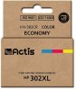 Actis KH-302CR ink (replacement for HP 302XL F6U67AE; Premium; 21 ml; color)