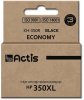 Actis KH-350R ink (replacement for HP 350XL CB336EE; Standard; 35 ml; black)