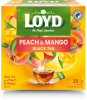 Aromatizēta melnā tēja LOYD ar mango un persiku garšu 20x1,8g (maisiņos)