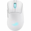 Asus ROG Keris II Origin Kabellose ergonomische Gaming Maus, 65g leicht, 3-Zonen-RGB-Beleuchtung, weiß