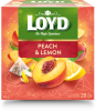 Augļu tēja LOYD ar persiku un citronu garšu, 20 x 2g