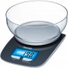 Beurer kitchen scale KS 25 (black, with weighing bowl)