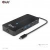 Club3D CLUB 3D USB GEN1 TYPE-C 7-IN-1 HUB WITH 2XHDMI 2USB GEN1 TYPE-A 1 RJ45 1X3.5MM AUDIO 1XUSB GEN1 TYPE-C 100W FEMALE PORT