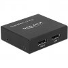 Delock DisplayPort Splitter 1.2 > 2x DisplayPort 4K (black)