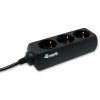 Equip Steckdosenleiste 3-fach für USV black