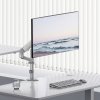 Ergo Office Monitor Mount/Hanger, Gas Spring, 17"-32", 1-10 kg, Matte White, Max. VESA 100x100, ER-691 W