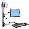 Ergotron LX Wall Mount System with Keyboard tray, up to 32"