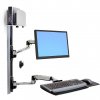 Ergotron LX Wall Mount System with Keyboard tray, up to 32"