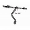 Gembird Desk mounted adjustable monitor arm for 3 monitors, 17-27"