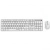 Gembird Klaviatūra un pele Gembird Desktop set Silent key Pro Business wireless US White
