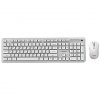 Gembird Klaviatūra un pele Gembird Desktop set Slim Pro Business wireless RU White
