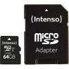 Intenso Performance, 64GB, microSDXC, UHS-I, Class 10 +Adapter