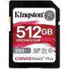 Kingston SDXC 512GB Canvas React Plus SDXC UHS-II 280R/100W U3 V60