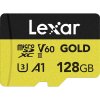 Lexar 128GB microSDXC Professional GOLD UHS-II A1 C10 U3 V60