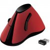 Logilink Ergonomic Vertical Mouse, Wireless, Optical, Red