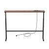 Maclean Side table with charging strip MC-140 B