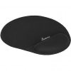 MediaRange Ergonomic Mouse Pad with Gel Wrist Support, Black