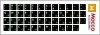 Mocco Keyboard Sticks ENG / RU With Laminated Waterproof Level White / Green
