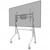 Neomounts Floor stand | FL50-525WH1 TV trolley | Adjustable Height | 55-86 " | Maximum weight (capacity) 76 kg | White