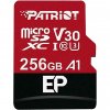 Patriot microSDXC, 256GB, Class 10, UHS-I, U3, V30