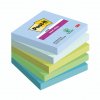 Piezīmju līmlapiņas Post-it Super Sticky, Oasis Color, 76 mm x 76 mm, 5 iepak./pakā