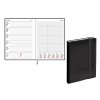 Plānotājs 2026.gadam EKO Quadro soft, A5, nedēļa, mākslīgā āda, melns