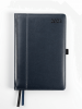 Plānotājs AMBASSADOR BLACK EDITION 2026, PU, A5, diena, zilā krāsa(Latviešu valodā)