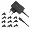 Qoltec 52414 Universal power adapter 65W | +10 plugins