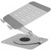 Raidsonic Height-adjustable, rotatable notebook stand IB-NH300-R silver, for notebooks up to 17"