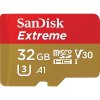 Sandisk Extreme, microSDHC, 32GB, UHS-I, U3, V30