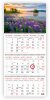 Sienas kalendārs 2026 gadam Nr.13 (Ežeras), 4 daļas, ar 3 metāla spirāli (Baltic)