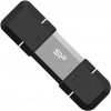 Silicon Power 128 GB, USB TYPE-A and TYPE-C FLASH DRIVE, MOBILE C51, Silver