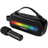 Sven Speaker SVEN PS-255, black (12W, Bluetooth, FM, USB, karaoke mic, 3600mAh)