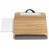 Techly Laptop stand for lap soft padding, extendable mouse shelf 410x335mm