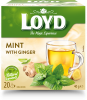 Tēja LOYD, piparmētru un ingvera garša, 20 x 2g