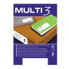 Uzlīmes MULTI 3 ar izmēru 105x35mm, 100 loksnes