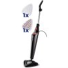 Vileda steam cleaner Steam Plus + PowerPad (black/red, 1,550 watts)