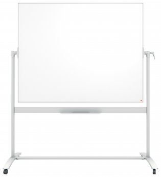 Abpusēja magnētiska tāfele NOBO Prestige, grozāma, 120 x 150 cm, emaljēta virsma, baltā krāsā