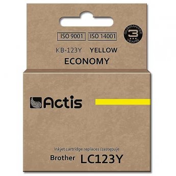 Actis KB-123Y ink (replacement for Brother LC123Y/LC121Y; Standard; 10 ml; yellow)