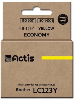 Actis KB-123Y ink (replacement for Brother LC123Y/LC121Y; Standard; 10 ml; yellow)