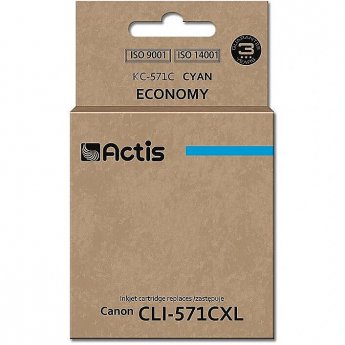 Actis KC-571C ink (replacement for Canon CLI-571C; Standard; 12 ml; cyan)