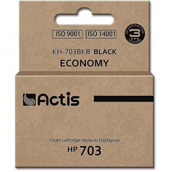Actis KH-703BKR ink (replacement for HP 703 CD887AE; Standard; 15 ml; black)