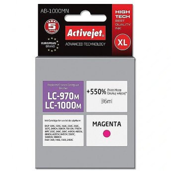 ActiveJet AB-1000MN (zamiennik Brother LC1000M/970M; Supreme; 35 ml; purpurowy)
