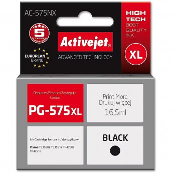 ActiveJet AC-575NX Ink for Canon printer, replacement Canon PG-575XL; Supreme; 16,5 ml; black