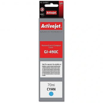 ActiveJet AC-G490C (zamiennik Canon GI-490C; Supreme; 70 ml; niebieski)