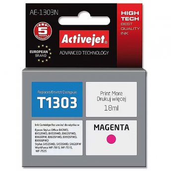 ActiveJet AE-1303N Ink (replacement for Epson T1303; Supreme; 18 ml; magenta)