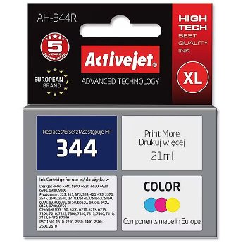 ActiveJet AH-344R Ink cartridge (replacement for HP 344 C9363EE; Premium; 21 ml; color)