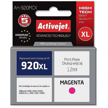 ActiveJet AH-920MCX ink (replacement for HP 920XL CD973AE; Premium; 12 ml; magenta)