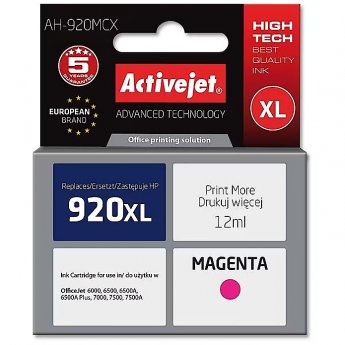 ActiveJet AH-920MCX ink (replacement for HP 920XL CD973AE; Premium; 12 ml; magenta)