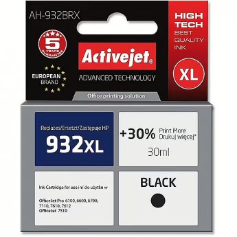 ActiveJet AH-932BRX ink (replacement for HP 932XL CN053AE; Premium; 30 ml; black)